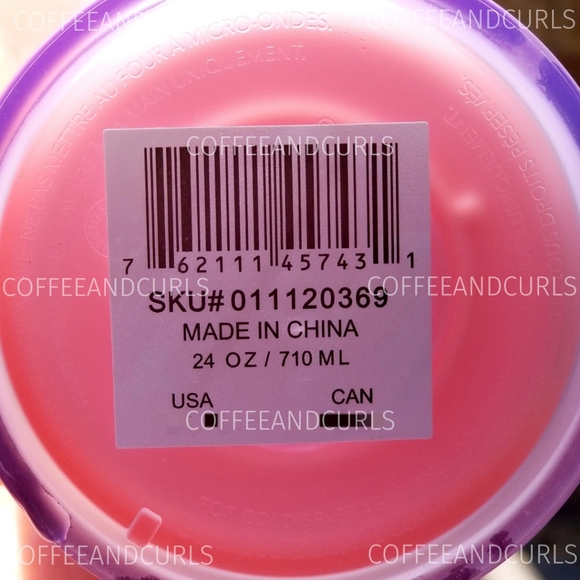 Starbucks Valentine 2021 Red and Pink Lips  Soft Touch Tumbler - Picture 9 of 9